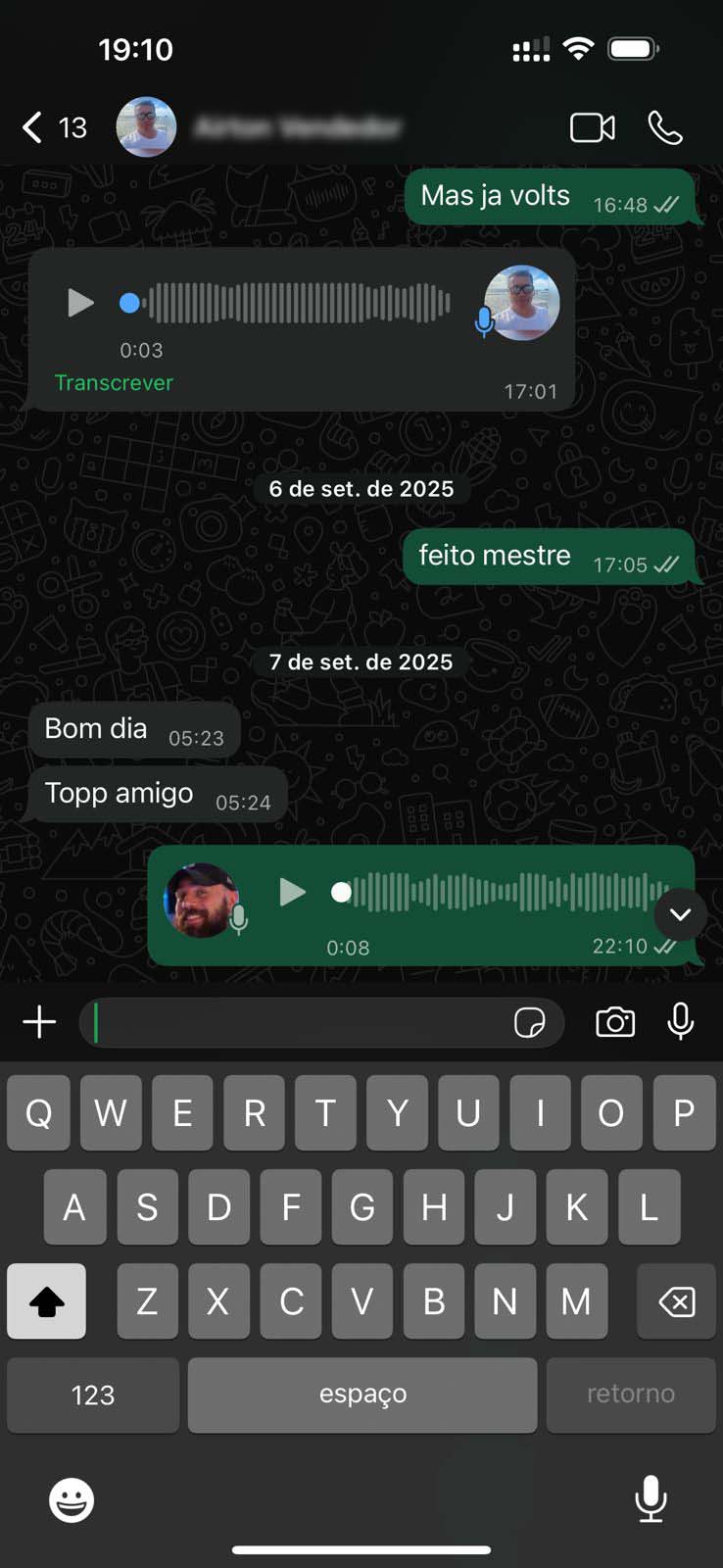 Depoimento cliente WhatsApp